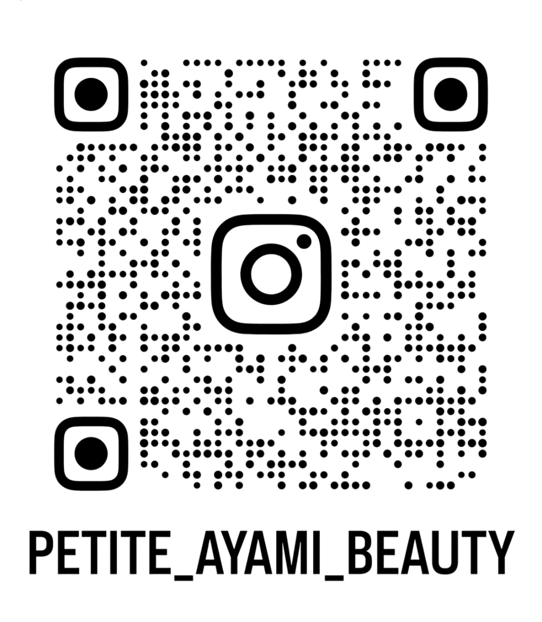 QR код для Instagram @petite_ayami_beauty